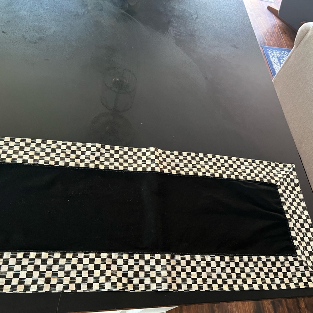 MacKenzie Childs Courtly Check Table Runner